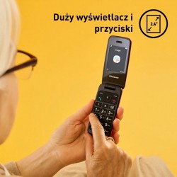 Telefon komórkowy KX-TU410 EXR 4G czerwony | PartsPC.pl