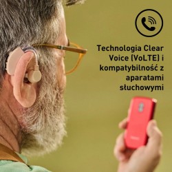 Telefon komórkowy KX-TU410 EXR 4G czerwony | PartsPC.pl