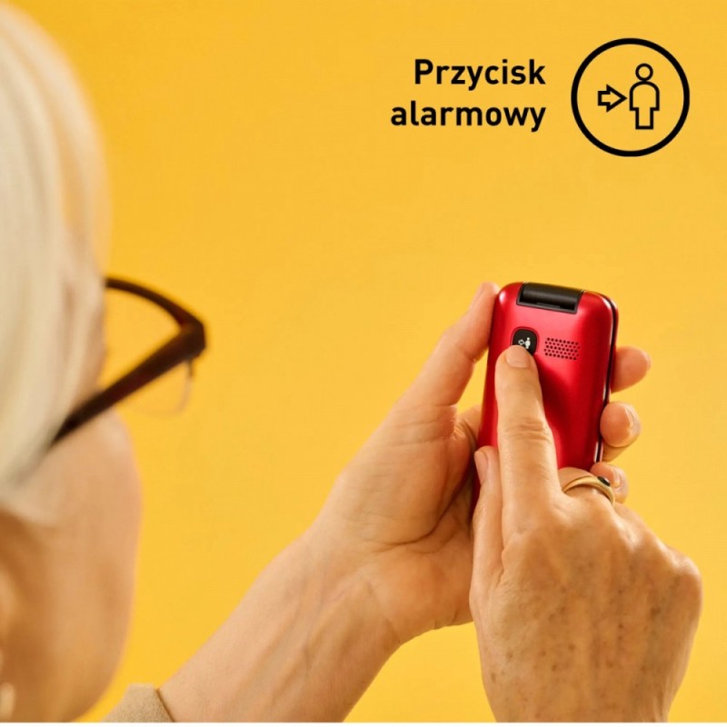 Telefon komórkowy KX-TU410 EXR 4G czerwony | PartsPC.pl