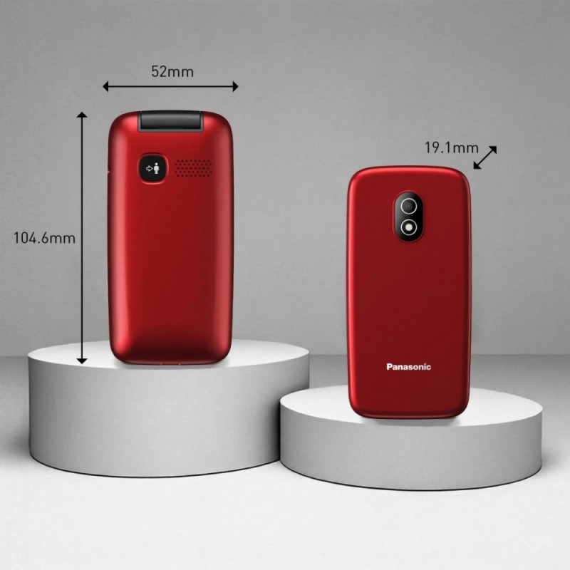 Telefon komórkowy KX-TU410 EXR 4G czerwony | PartsPC.pl