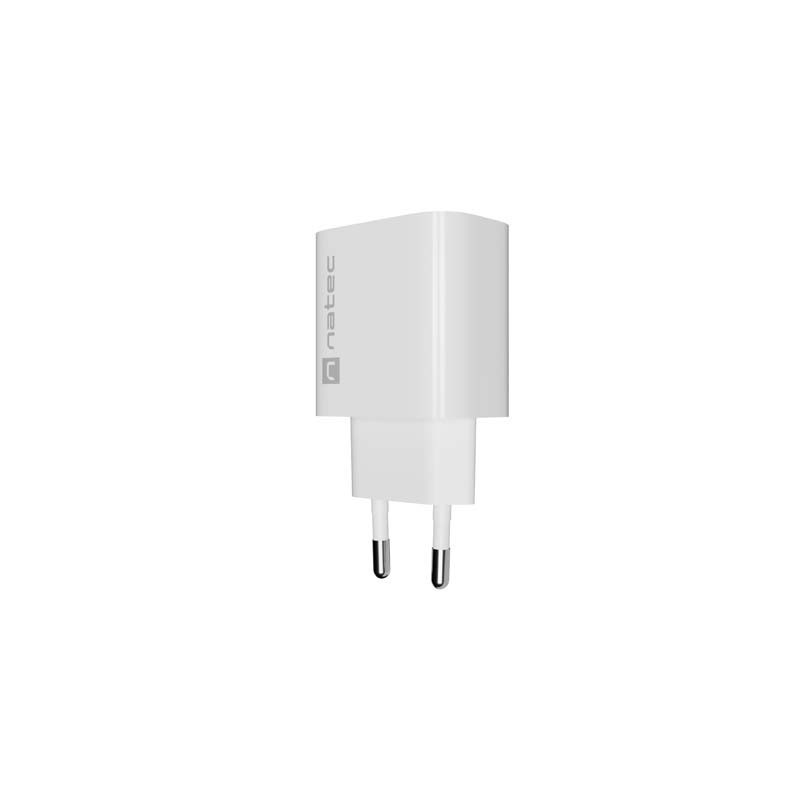 Ładowarka sieciowa Natec Ribera 1x USB-A + 1x USB-C 20w biał… | PartsPC.pl