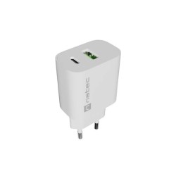 Ładowarka sieciowa Natec Ribera 1x USB-A + 1x USB-C 20w biał… | PartsPC.pl