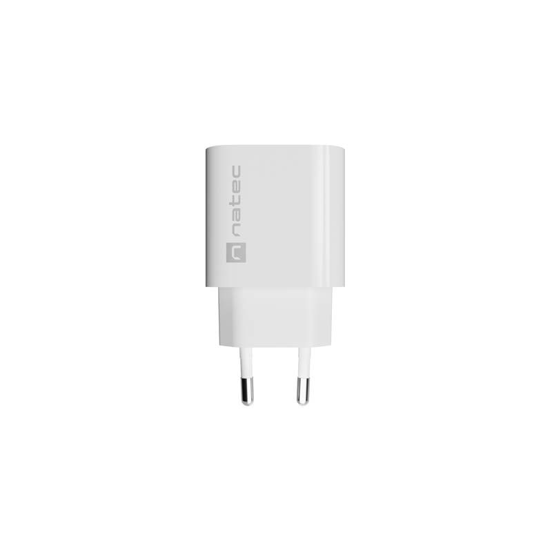 Ładowarka sieciowa Natec Ribera 1x USB-A + 1x USB-C 20w biał… | PartsPC.pl