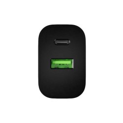 Ładowarka sieciowa Natec Ribera 1x USB-A + 1x USB-C 20w czar… | PartsPC.pl