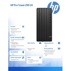 Komputer stacjonarny 290 Tower G9 i3-13100 512GB/16GB/DVDR/W… | PartsPC.pl