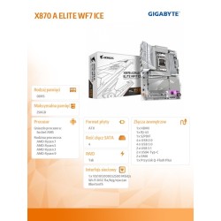 Płyta Gigabyte X870 AORUS ELITE WIFI7 ICE /AMD | PartsPC.pl