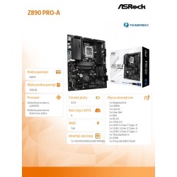 ASRock Płyta główna Z890 PRO-A ATX | PartsPC.pl