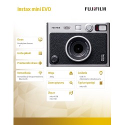 Aparat Instax mini EVO czarny | PartsPC.pl