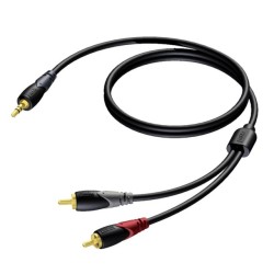 Kabel 3,5 mm Jack Męski Stereo - 2x RCA/Cinch Męski 3 m - CL… | PartsPC.pl