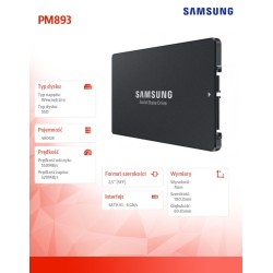 Dysk SSD Samsung MZ-7L348000 480GB 2,5“ SATA3 (550/520 MB/s)… | PartsPC.pl