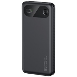 Powerbank PB80 10000mAh 20W PD 2xUSB-A + USB-C czarny | PartsPC.pl