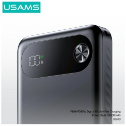 Powerbank PB80 10000mAh 20W PD 2xUSB-A + USB-C czarny | PartsPC.pl