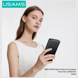 Powerbank PB80 10000mAh 20W PD 2xUSB-A + USB-C czarny | PartsPC.pl