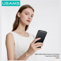 Powerbank PB80 10000mAh 20W PD 2xUSB-A + USB-C biały | PartsPC.pl