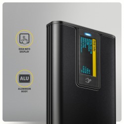 EEM2-SD2B Obudowa zewnętrzna aluminiowa bezśrubowa USB-A/C 3… | PartsPC.pl