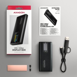 EEM2-SD2B Obudowa zewnętrzna aluminiowa bezśrubowa USB-A/C 3… | PartsPC.pl