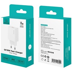 Ładowarka sieciowa T69 18W USB-A biała | PartsPC.pl