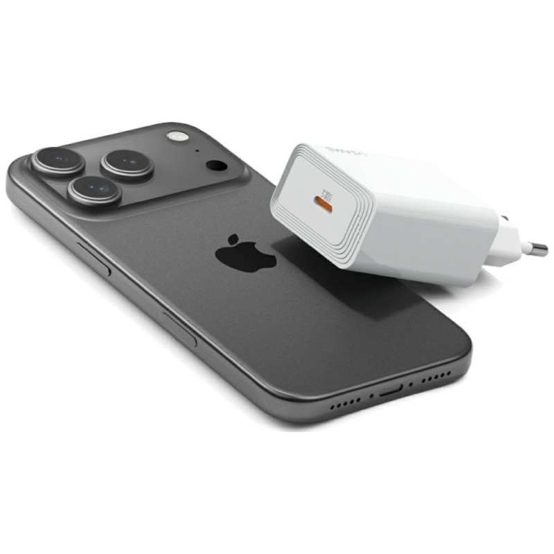 Ładowarka sieciowa T69 20W USB-C biały | PartsPC.pl