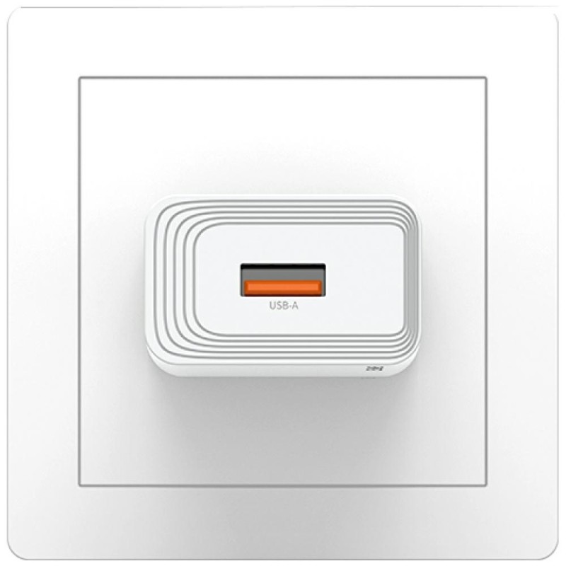 Ładowarka sieciowa T69 10,5W 2,1A USB-A biała | PartsPC.pl