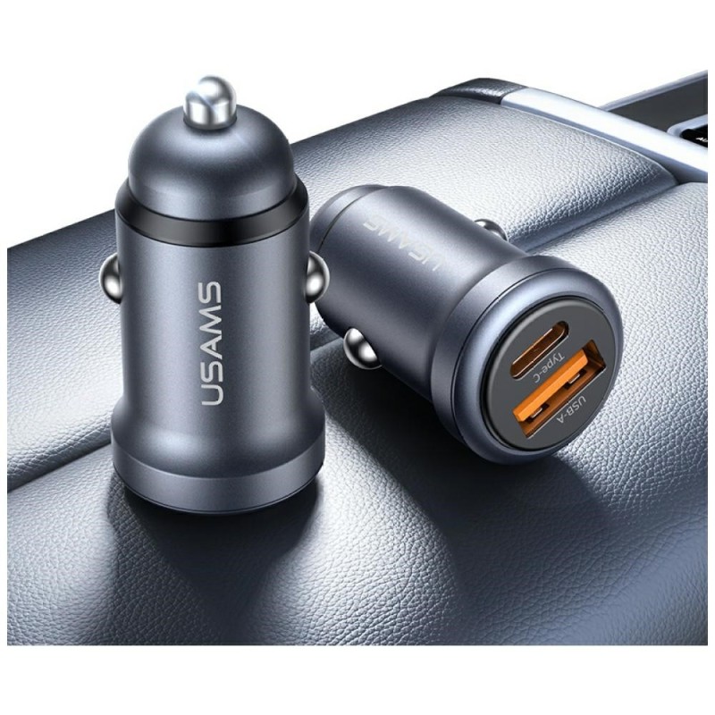 Ładowarka samochodowa 30W USB-A/USB-C CC322 | PartsPC.pl