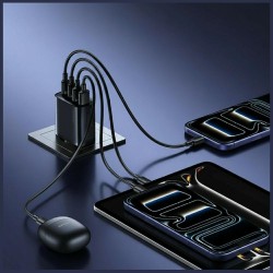 Ładowarka sieciowa 40W 2xUSB-A 2xUSB-C czarna | PartsPC.pl
