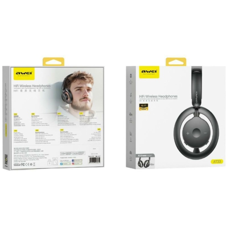Słuchawki nauszne typu otwartego AT33 bluetooth 6.0 | PartsPC.pl