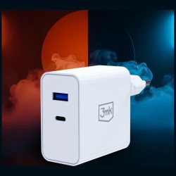 Ładowarka sieciowa 45W PD 3.0 QC4+ USB-A USB-C biała | PartsPC.pl