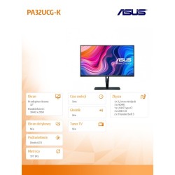 Monitor Asus 32" ProArt Display PA32UCG-K 4K 3xHDMI DP 3xUSB… | PartsPC.pl