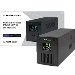 Zasilacz awaryjny UPS Qoltec Monolith | 1500VA | 900W | LCD … | PartsPC.pl