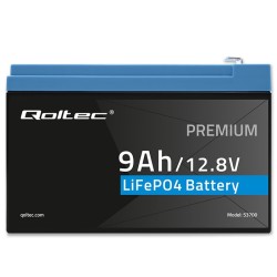 Akumulator LiFePO4 Qoltec Litowo-Żelazowo-Fosforanowy | 12.8… | PartsPC.pl