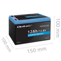 Akumulator LiFePO4 Qoltec Litowo-Żelazowo-Fosforanowy | 12.8… | PartsPC.pl