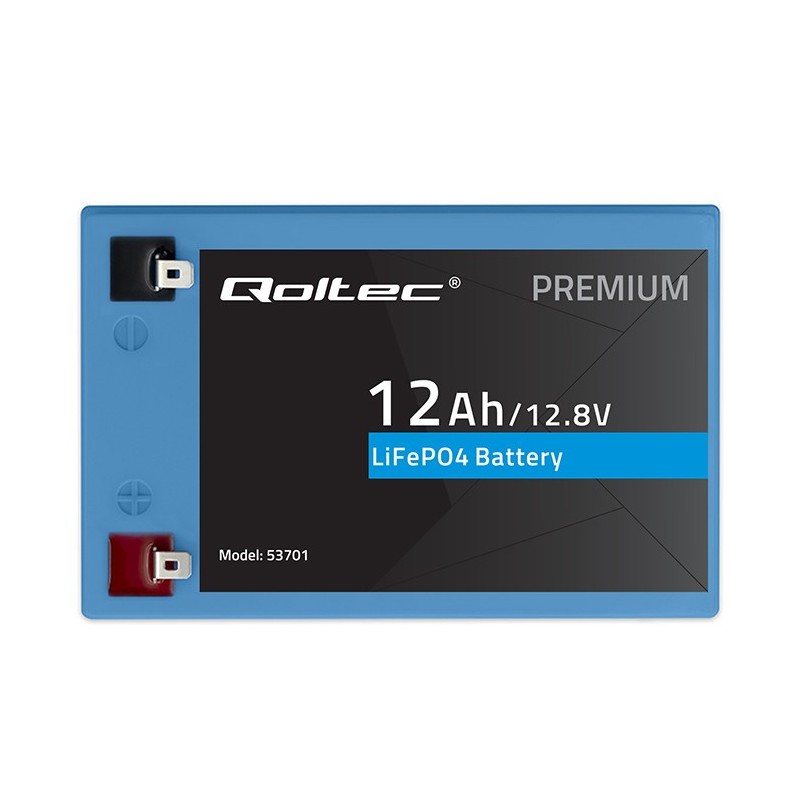 Akumulator LiFePO4 Qoltec Litowo-Żelazowo-Fosforanowy | 12.8… | PartsPC.pl