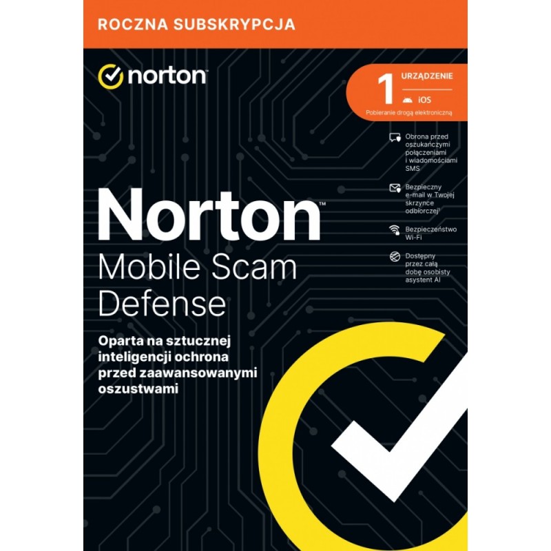 Oprogramowanie Mobile Scam Defence PL 1U 1Dvc 1Y 21488054 | PartsPC.pl