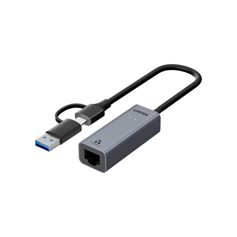 Unitek Adapter USB-A / USB-C do Gigabit Ethernet 1Gbps | PartsPC.pl