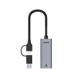 Unitek Adapter USB-A / USB-C do Gigabit Ethernet 1Gbps | PartsPC.pl
