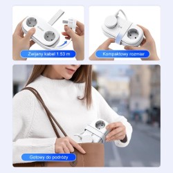 Orico Listwa zasilająca 2 x Schuko, 2 x USB-A, USB-C 20W, ka… | PartsPC.pl