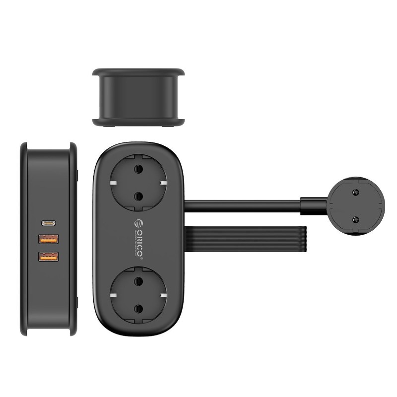 Orico Listwa zasilająca 2 x Schuko, 2 x USB-A, USB-C 20W, ka… | PartsPC.pl
