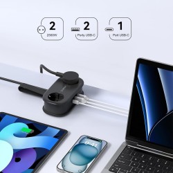 Orico Listwa zasilająca 2 x Schuko, 2 x USB-A, USB-C 20W, ka… | PartsPC.pl