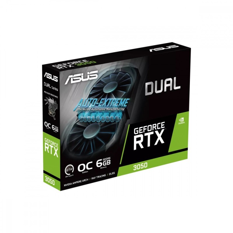 Karta VGA Asus Dual GeForce RTX 3050 OC Edition 6GB GDDR6 96… | PartsPC.pl