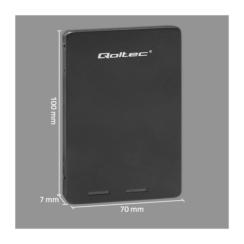 Adapter Qoltec na dysk M.2 SSD | SATA NGFF do SATA III | 2TB | Super speed