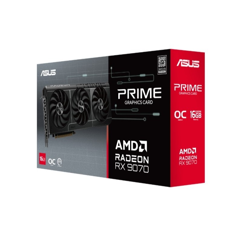 Karta VGA Asus Prime Radeon RX 9070 OC 16GB GDDR6 256bit HDM… | PartsPC.pl