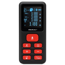Dalmierz Qoltec laserowy z poziomicą | podświetlany LCD | 50… | PartsPC.pl