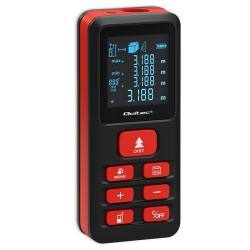 Dalmierz Qoltec laserowy z poziomicą | podświetlany LCD | 50… | PartsPC.pl