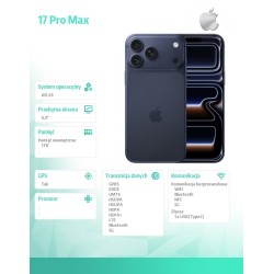 iPhone 17 PRO MAX Głębinowy błękit 1TB | PartsPC.pl
