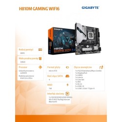 Płyta Gigabyte H810M GAMING WIFI6 | PartsPC.pl
