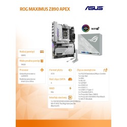 Płyta Asus ROG MAXIMUS Z890 APEX | PartsPC.pl