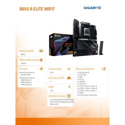 Płyta Gigabyte B850 A ELITE WF7 /AMD | PartsPC.pl