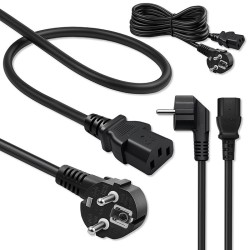 Kabel zasilający Qoltec wtyczka kątowa SCHUKO CEE 7/7 (E/F) … | PartsPC.pl