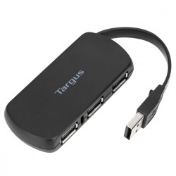 4-Port USB Hub USB 2.0 Black | PartsPC.pl
