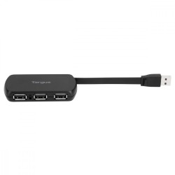 4-Port USB Hub USB 2.0 Black | PartsPC.pl